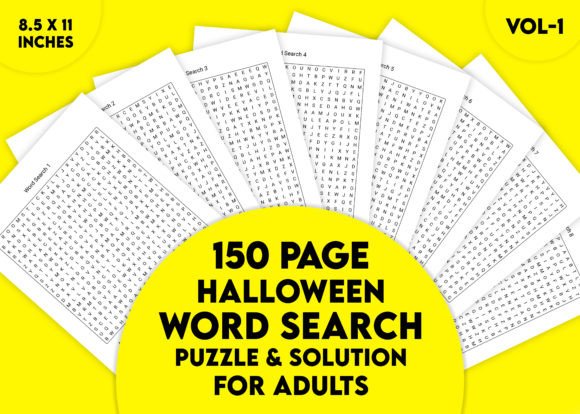 150 Halloween Word Search Vol-1