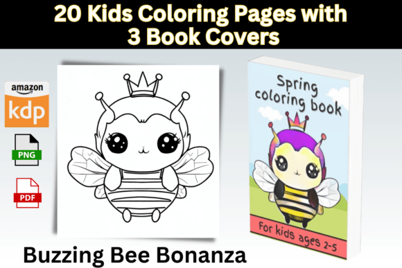 Buzzing Bee Bonanza 20 Kids Coloring Pages: A Practical Resource for Creators and Educators