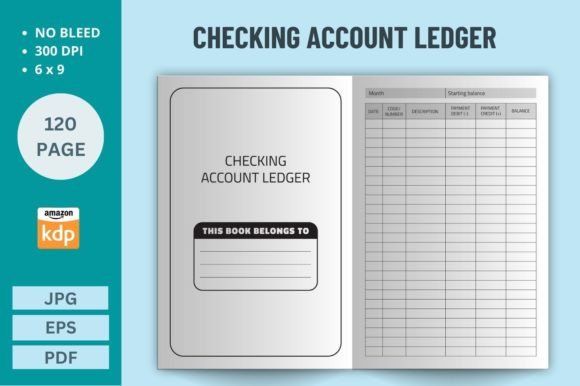 Checking Accounts Ledger KDP Interior