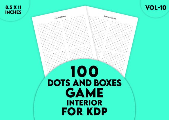 Dots and Boxes Interior for KDP Vol-10: A Classic Game Meets Modern Print-on-Demand