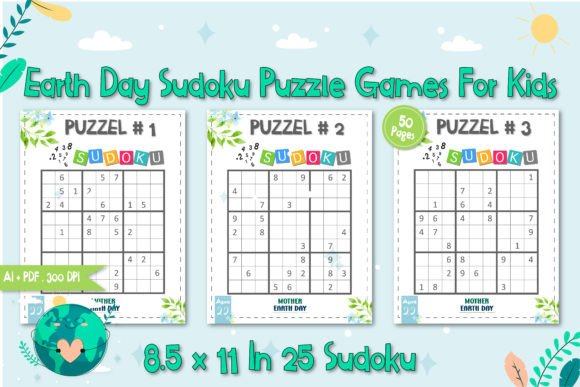 Earth Day with Fun Sudoku Puzzle Game