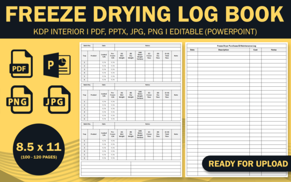 Freeze Drying Log Book