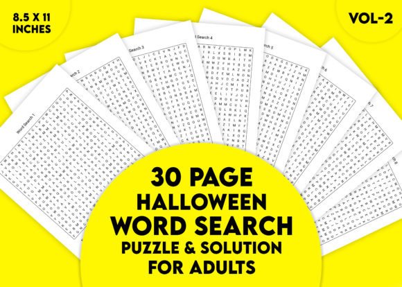 Halloween Word Search Puzzle Vol-2