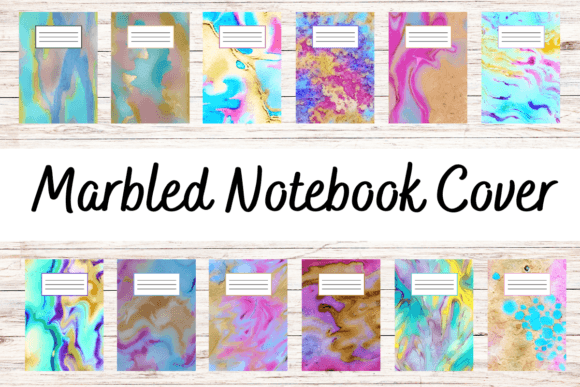 Marbled Notebook Cover Bundle