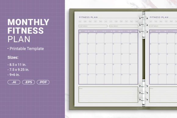 Monthly Fitness Plan: Build a Stunning Fitness Planner