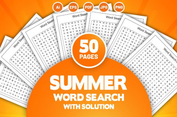Summer Word Search Puzzle for KDP: A Creative and Practical Resource for Content Creators