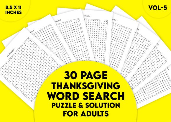 Thanksgiving Word Search Puzzle Vol-5