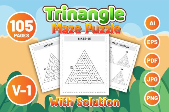 Triangular Maze Puzzle Solution Vol-1: A Practical Resource for Creators and Professionals
