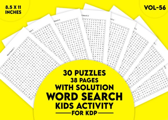Why Word Search Kids Activity for KDP Vol-56 Stands Out for Young Learners